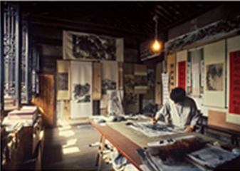 한국화실습 사진