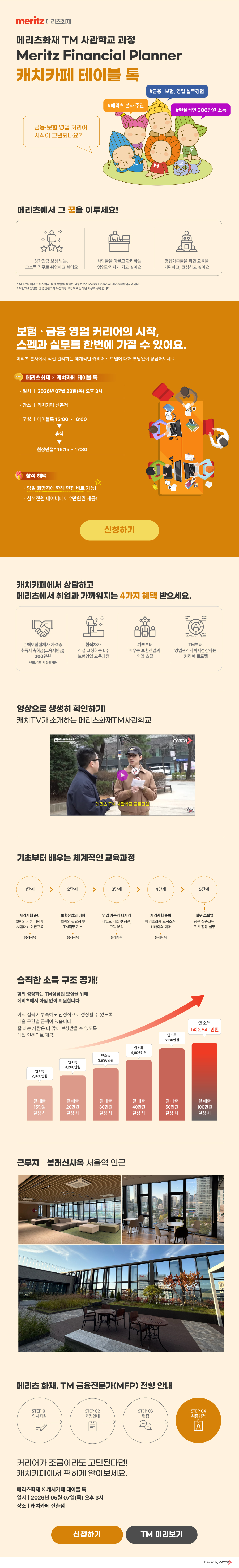 [메리츠화재해상보험] [메리츠화재 TM 사관학교 과정] 7월 캐치카페 테이블톡